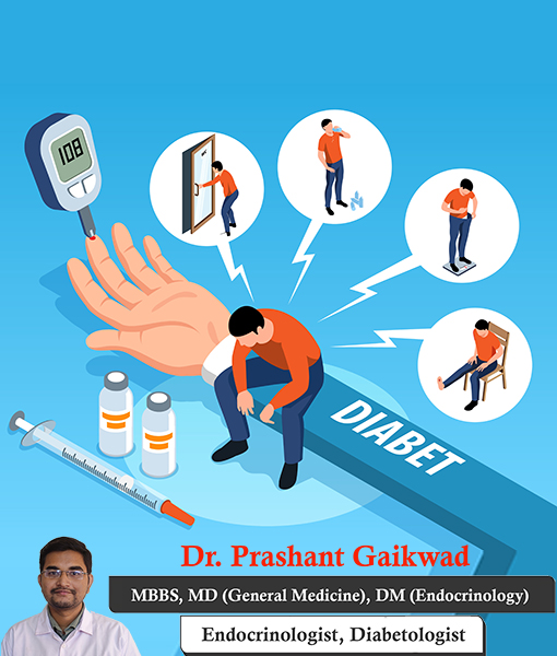 Dr. Prashant Gaikwad, Type 1 Diabetes Consultant, offering guidance on managing low and high blood sugar levels